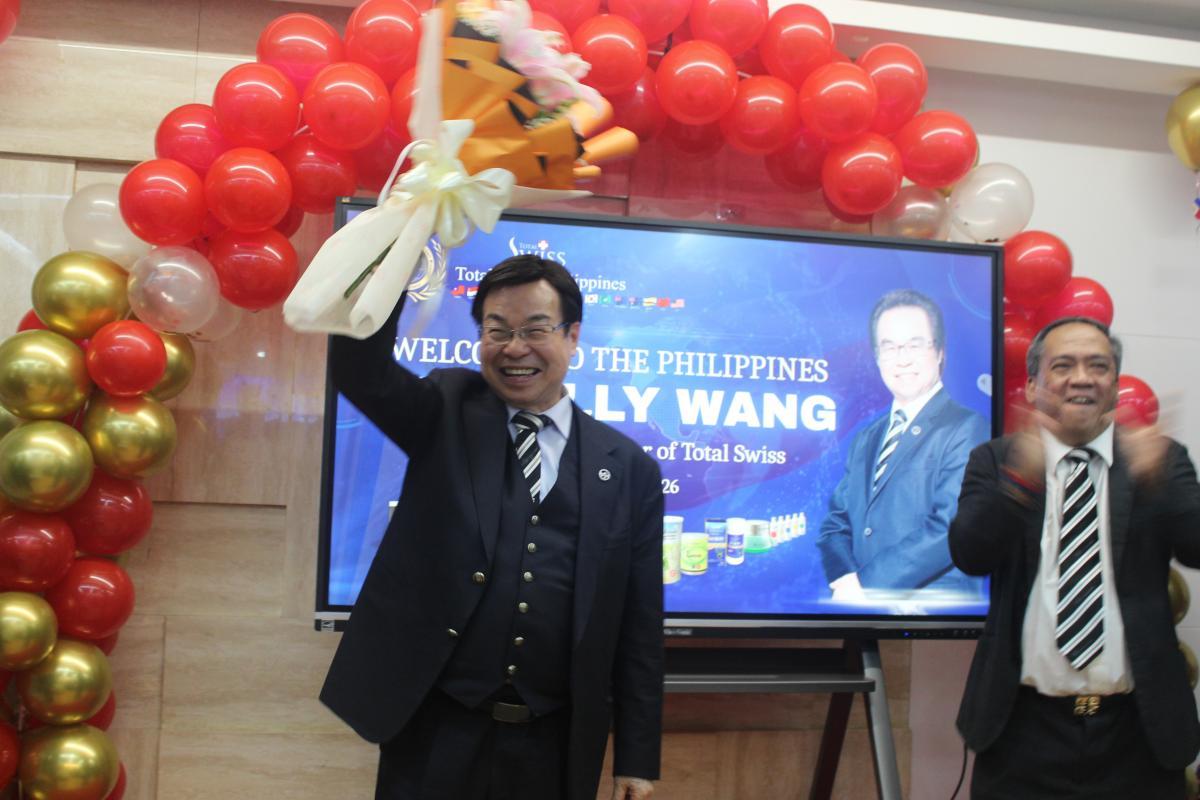 토탈스위스 필리핀 시장 고속 성장, 왕 회장님 현장 방문으로 사기 고취… 건강과 성공 함께 이끈다圖細胞營養之1