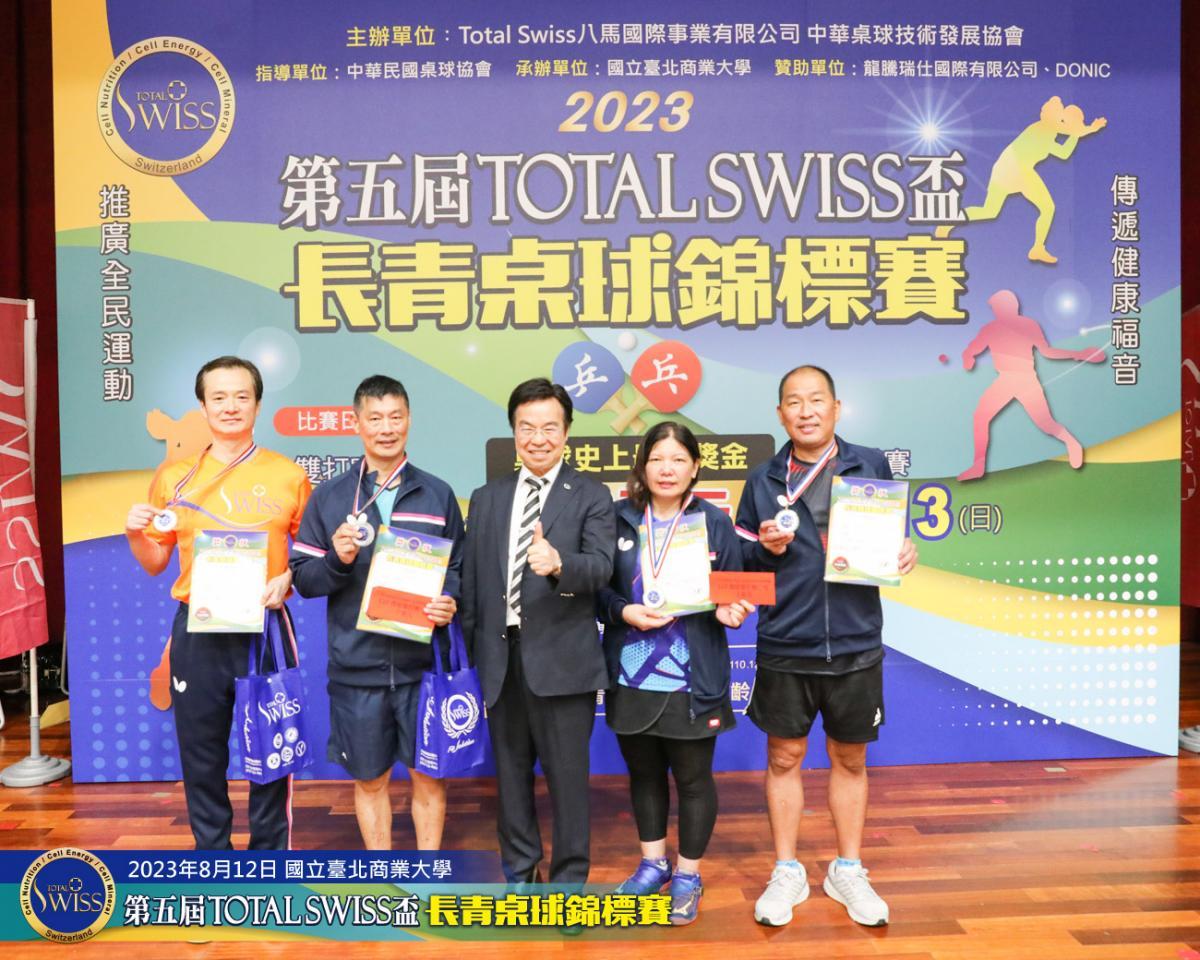 제5회 Total Swiss컵 실버 탁구 경기대회 첫날 복식 경기 결과 나와 토탈스위스 선수들 80세-110세 부분 4개우승 석권圖細胞營養之3