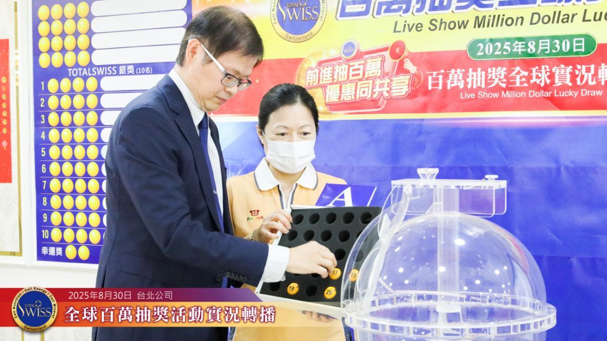 제44회 글로벌 백만 추첨 ‘대반전’… 타이베이 현장에서 행운 연속, 2개의 금상 4,000만, 1,200만 당첨圖細胞營養之9
